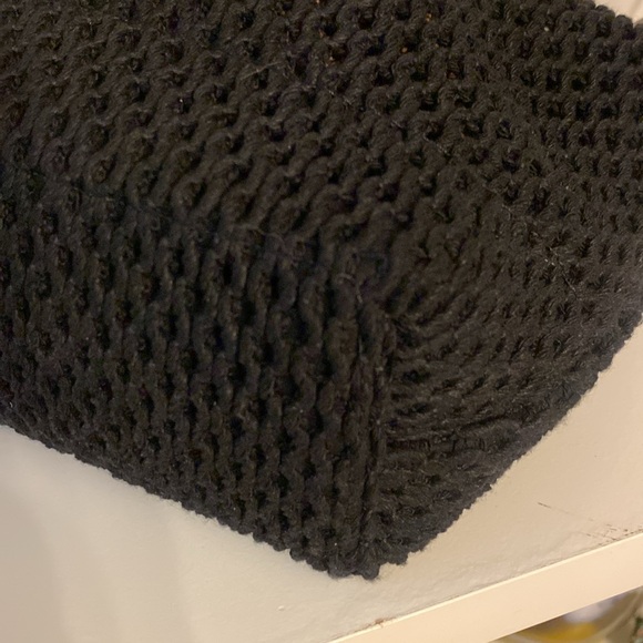 Rag and Bone Black net Dayton drawstring bucket crossbody bag with leather trim - Picture 8 of 13